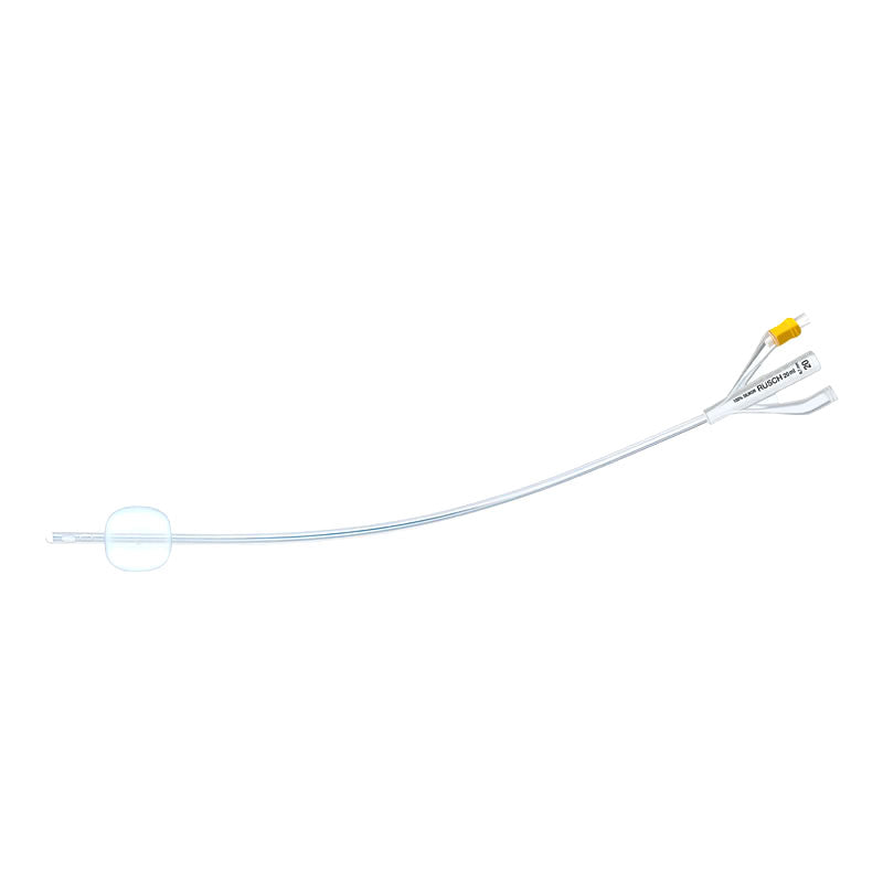 Catetere vescicale Foley RÜSCH BRILLANT - Punta COUVELAIRE - Silicone 100% a 3 vie