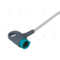 Cavo ECG 4 vie per Physio Control, bottone 24108S-I