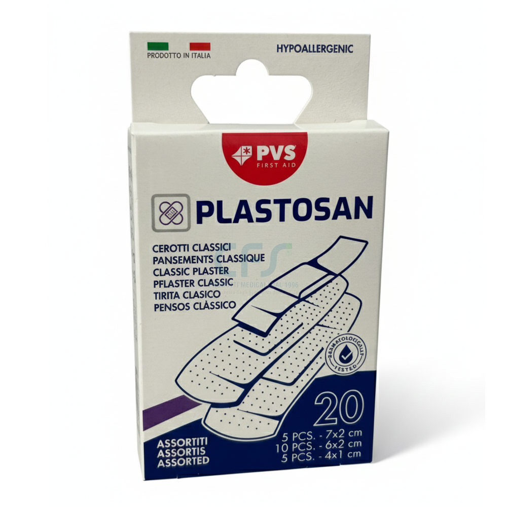 Cerotti Strips PLASTOSAN assortito 3 formati (conf. 20 pz.)