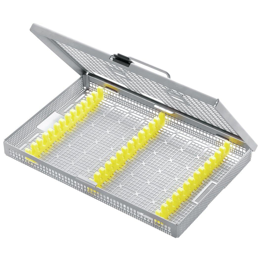 Cestello per retrattori Aesculap mm 273 x 176 x 30 - 3 alloggi