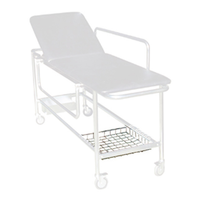 Cestello porta coperta in acciaio per lettino barella da corsia