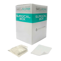 Compresse SECUSORB cm 5 x 5 a 8 strati / Sterile - Box 500 pz. (100 bustine da 5 pz.)