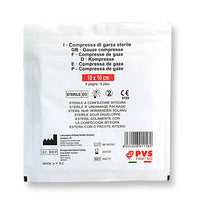 Compresse di garza cotone PVS 8 pieghe cm 10 x 10 - Sterile (conf. 10 pz.)