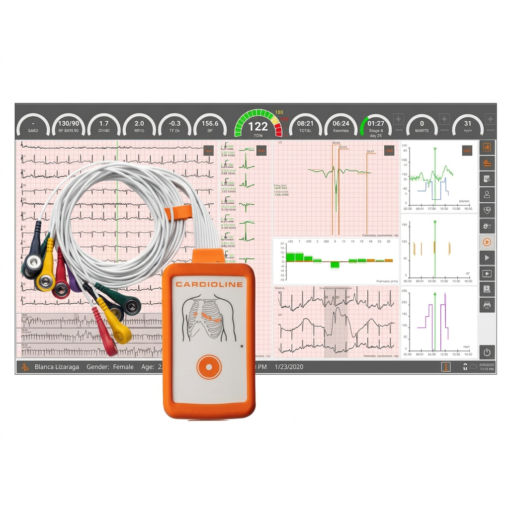 Cubestress Package CARDIOLINE - ECG da sforzo HD+ a 12 derivazioni (software + acquisitore)