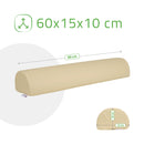 Cuscino cilindrico semicircolare 60x15x10 cm - K533 Beige