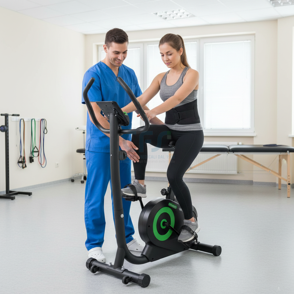 CYCLO Esercitatore A Pedale Elettrico Compatto (Riabilitazione/Allenamento) – Scatola Aperta