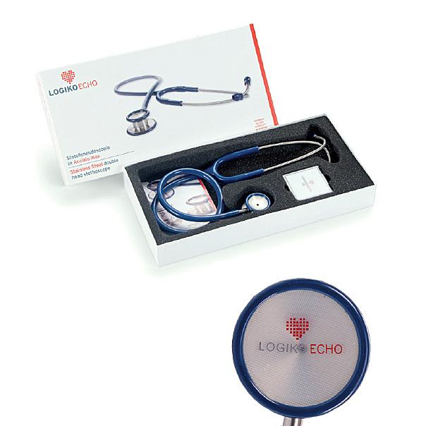 Fonendoscopio in acciaio inox satinato LOGIKO DM530 - Adulti