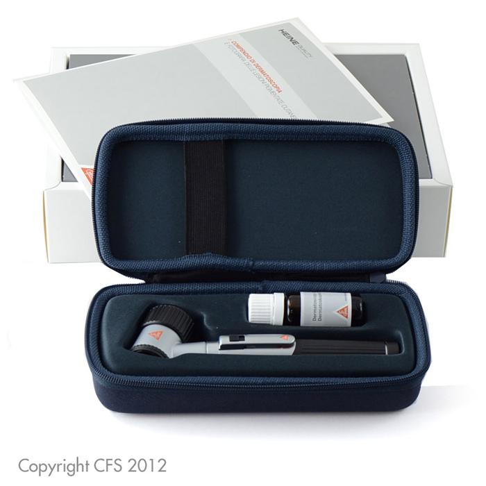 Dermatoscopio HEINE Mini 3000® LED con scala - Set in astuccio - D-888.78.021