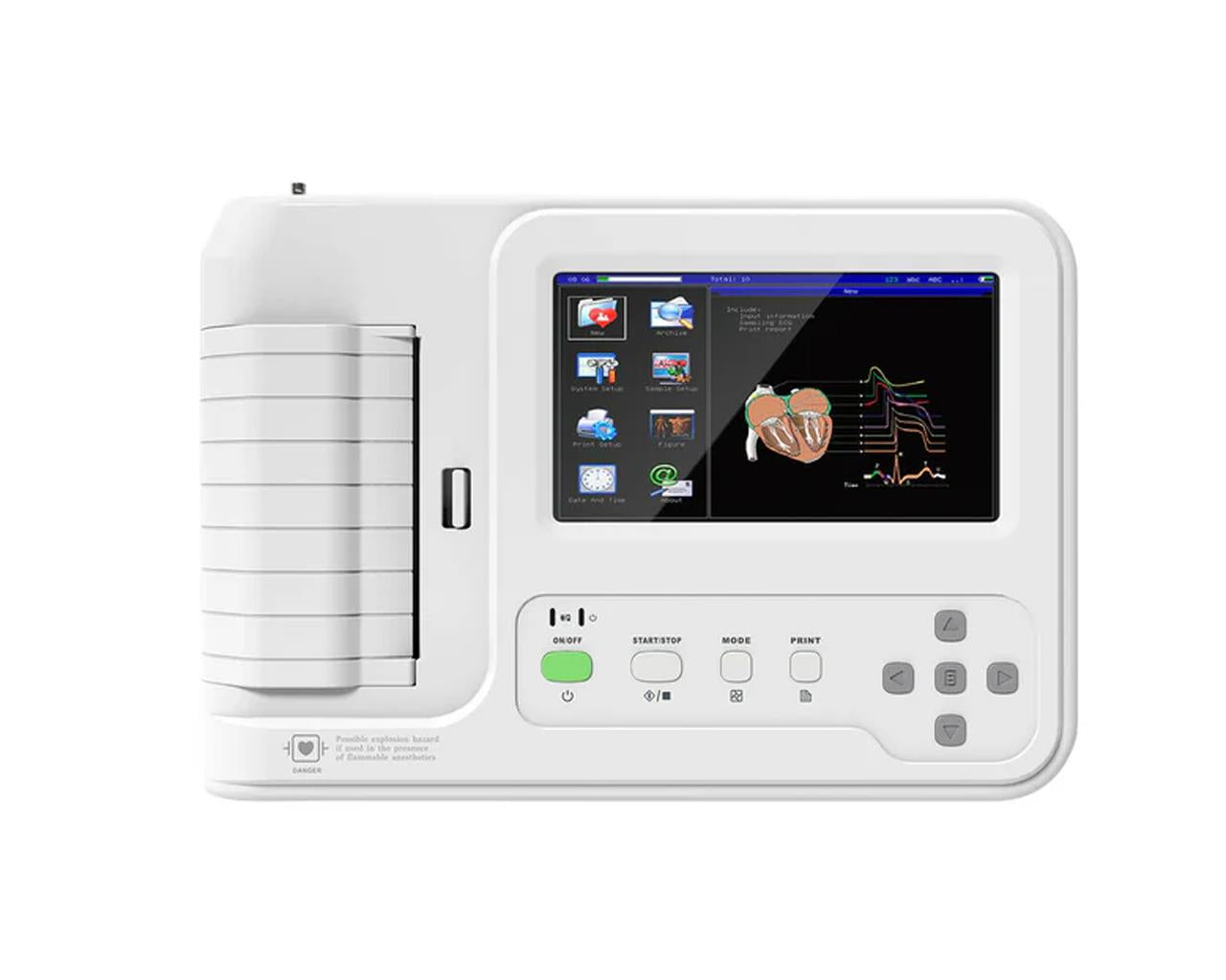 ECG Contec 600G Touch - Elettrocardiografo a 3-6 canali Interpretativo