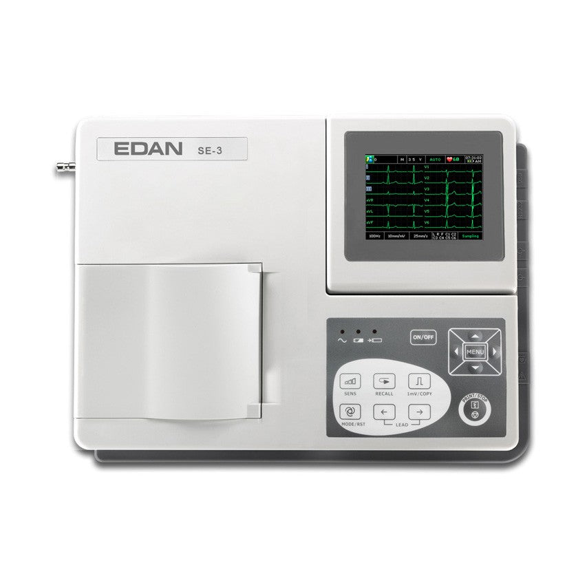 ECG Edan New Smart SE-3C a Colori - Elettrocardiografo a 1-3 canali Interpretativo