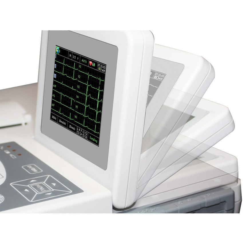 ECG Edan New Smart SE-3C a Colori - Elettrocardiografo a 1-3 canali Interpretativo