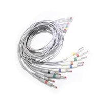Set 10 cavi dati ECG 2 pin a banana