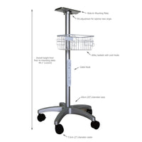 Carrello per monitor multiparametrico I-MEDIK G3