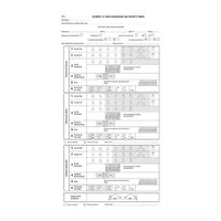 Schede registrazione controllo visivo per Visiotest (500 pz)