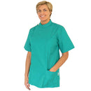 Casacca in cotone verde GIMA Dentista - Scollo coreana (Unisex)