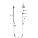 Deflussore a 2 vie con raccordo ad Y e attacco Luer Lock - Tubo 150 cm