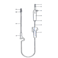 Deflussore a 2 vie con raccordo ad Y e attacco Luer Lock - Tubo 150 cm