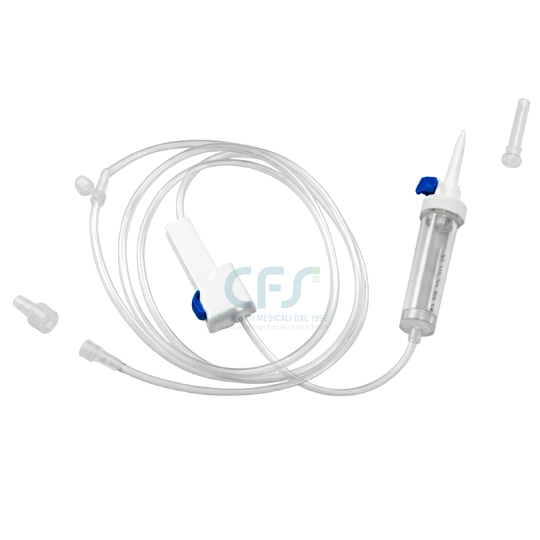 Deflussore a 2 vie con raccordo ad Y e attacco Luer Lock - Tubo 150 cm