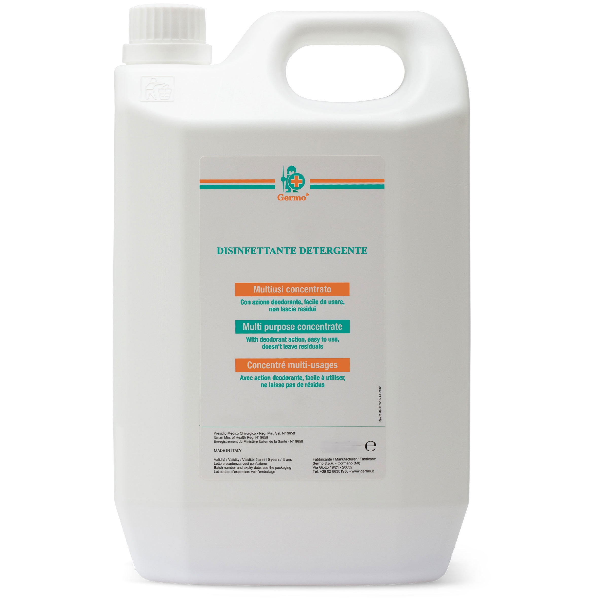 Disinfettante per ambienti GERMO DETERGENTE - Tanica 5000 ml.