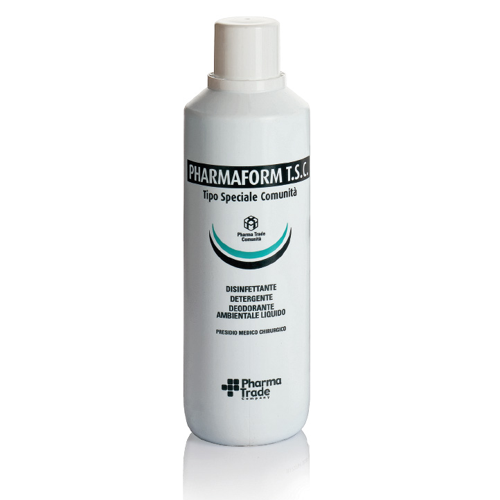 Disinfettante per ambienti e superfici PHARMAFORM TSC - Flacone 1000 ml.