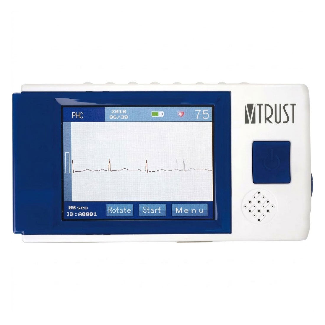 Ecg palmare V-Trust - 2 canali con Bluetooth