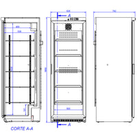 Frigorifero medicale MPR-460 Linea EVO - HACCP