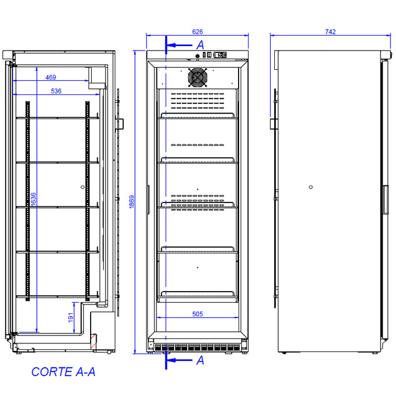 Frigorifero medicale MPR-460 Linea EVO - HACCP
