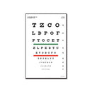 Tavola optometrica Snellen 23 x 35.5 - 3 m