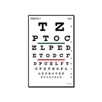 Tavola optometrica Snellen 23 x 35.5 - 6.1 m