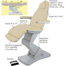 Poltrona multifunzionale CLEOPATRA elettrica a 3 motori - Crema