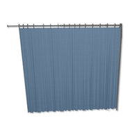 Tenda in Trevira per separè da parete 225 x 180 cm - blu