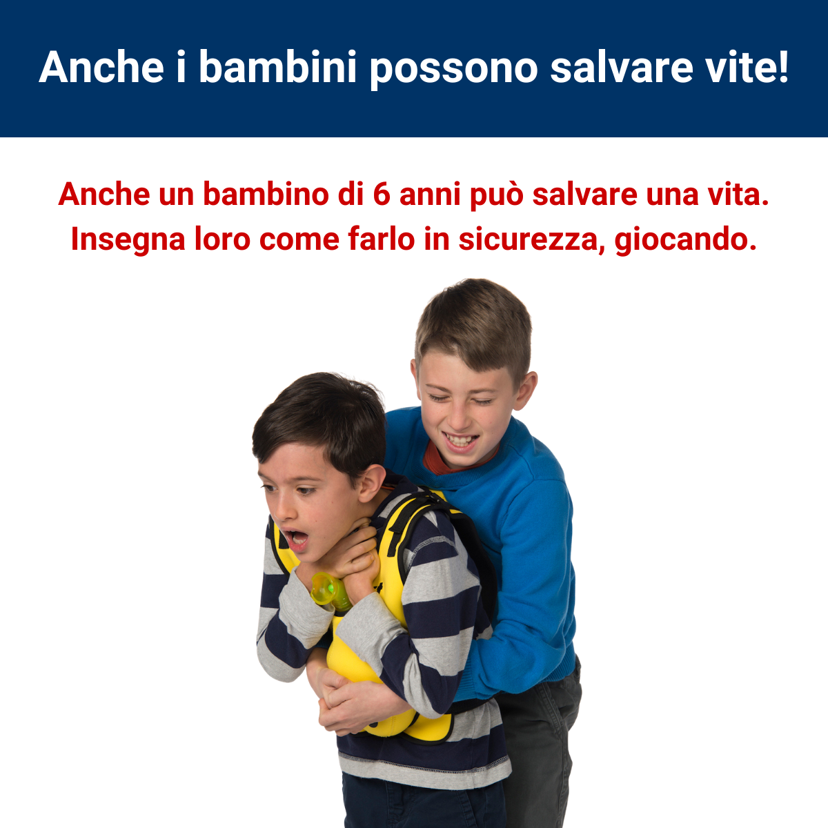 Giubbino Simulatore Act Fast Anti Choking Trainer Manovra di Heimlich - Pediatrico