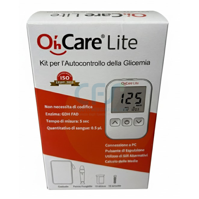 Glucometro Oh’Care Lite - Kit con 10 strisce