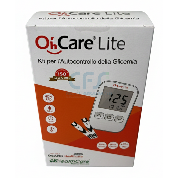 Glucometro Oh’Care Lite - Kit con 10 strisce