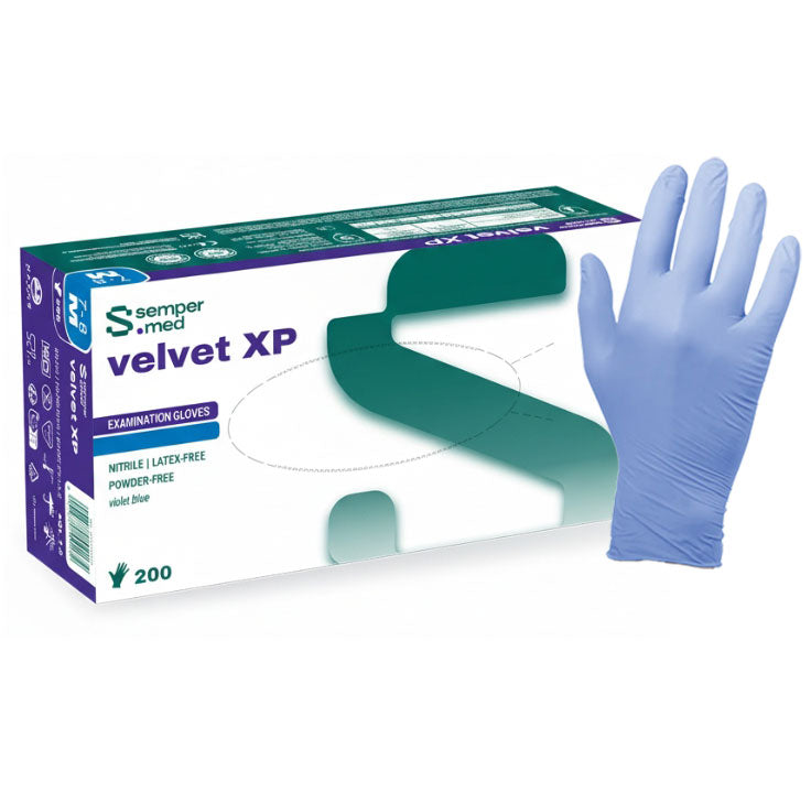Guanti in nitrile senza polvere VELVET XP (conf. 200 pz.)