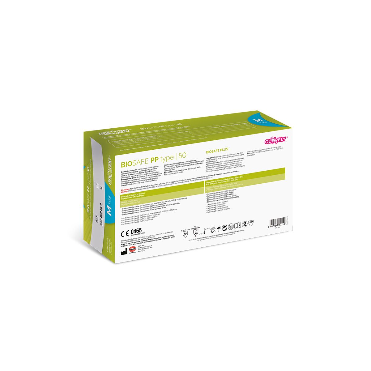 Guanti in lattice con polvere BIOSAFE Type 50 (conf. 100 pz.)