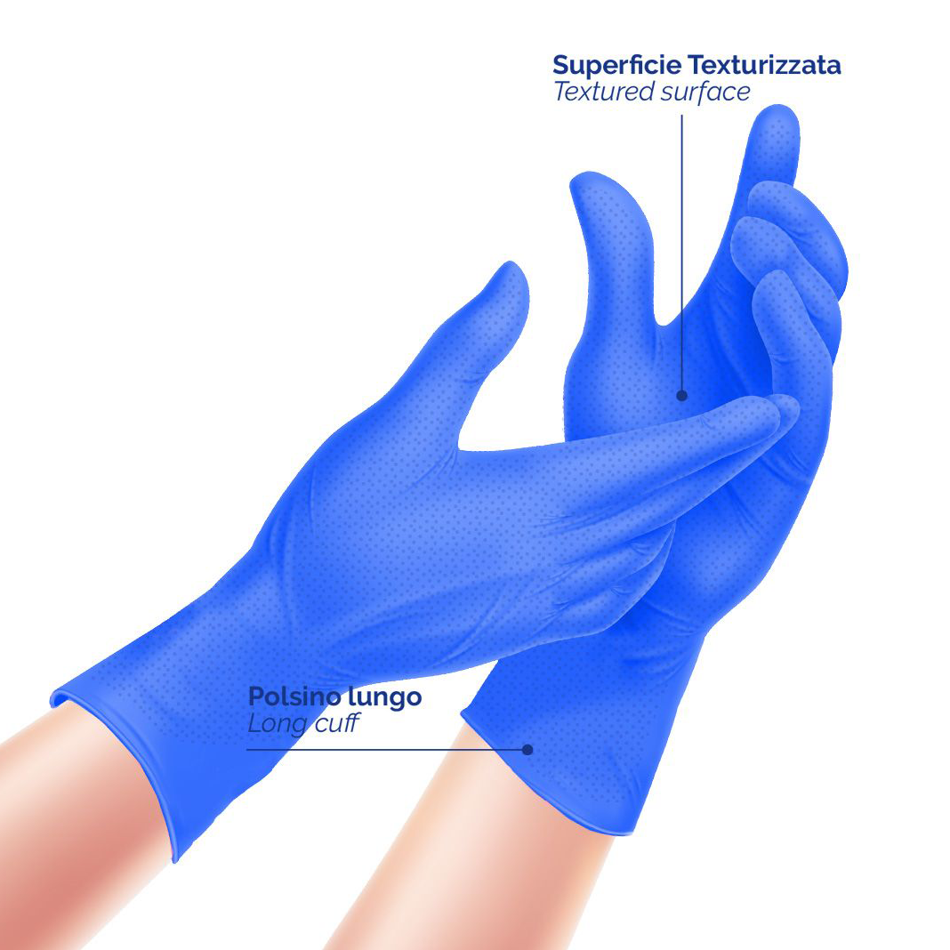 Safe Health Guanti monouso in nitrile taglia L blu imperiale, 100 pezzi, senza polvere senza lattice, laboratorio alimentare custode pittura meccanica di finitura leggi esecuzione, 3 Mil Safe Health Guanti monouso in nitrile taglia L blu imperiale, 100 pezzi, senza polvere senza lattice, laboratorio alimentare custode pittura meccanica di finitura leggi esecuzione, 3 Mil