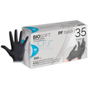 Guanti in nitrile senza polvere BIOSOFT PF Black 35 (conf. 100 pz.)