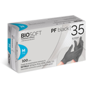 Guanti in nitrile senza polvere BIOSOFT PF Black 35 (conf. 100 pz.)