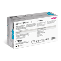 Guanti in nitrile senza polvere BIOSOFT PF Black 35 (conf. 100 pz.)