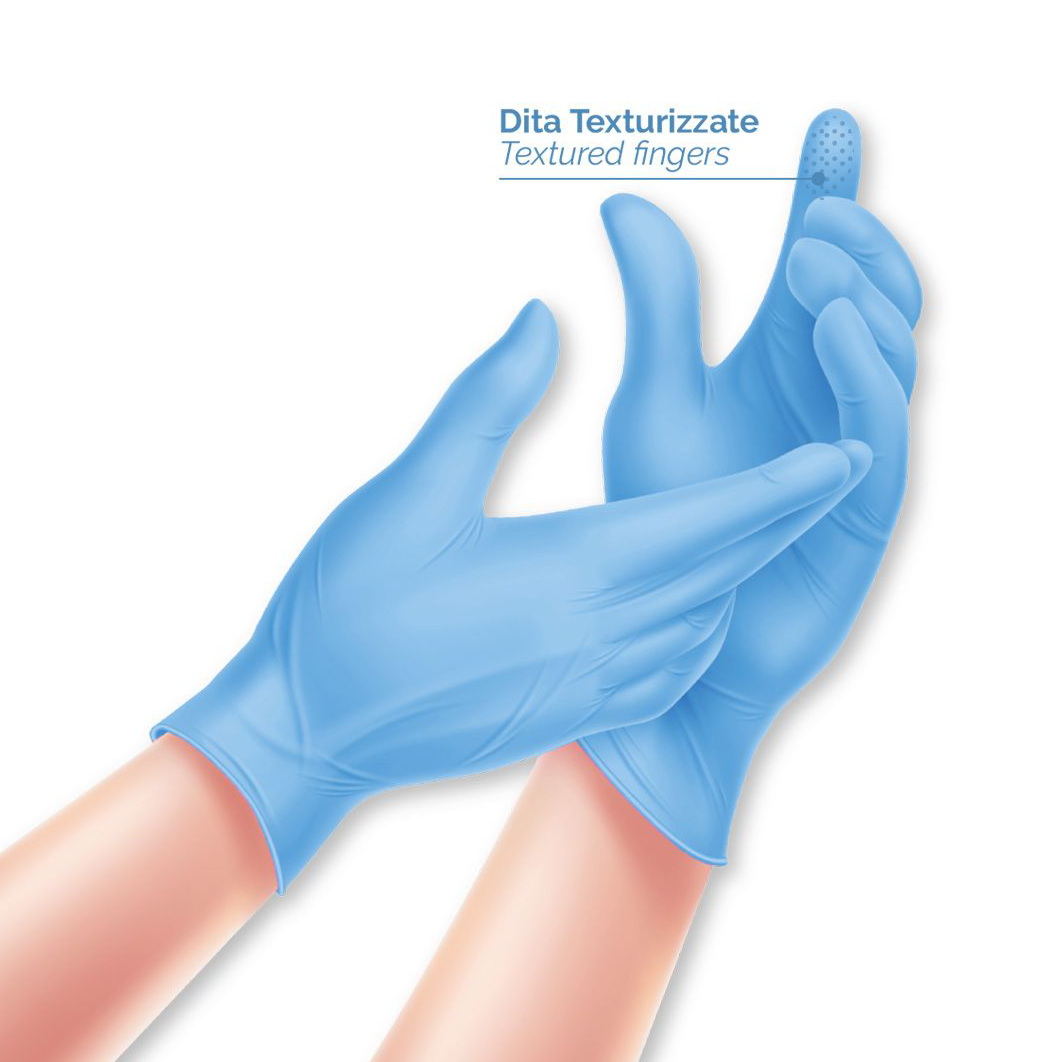 300 Guanti Nitrile Blu - Senza Polvere Monouso No Lattice No Talco 300 Guanti Nitrile Blu - Senza Polvere Monouso No Lattice No Talco