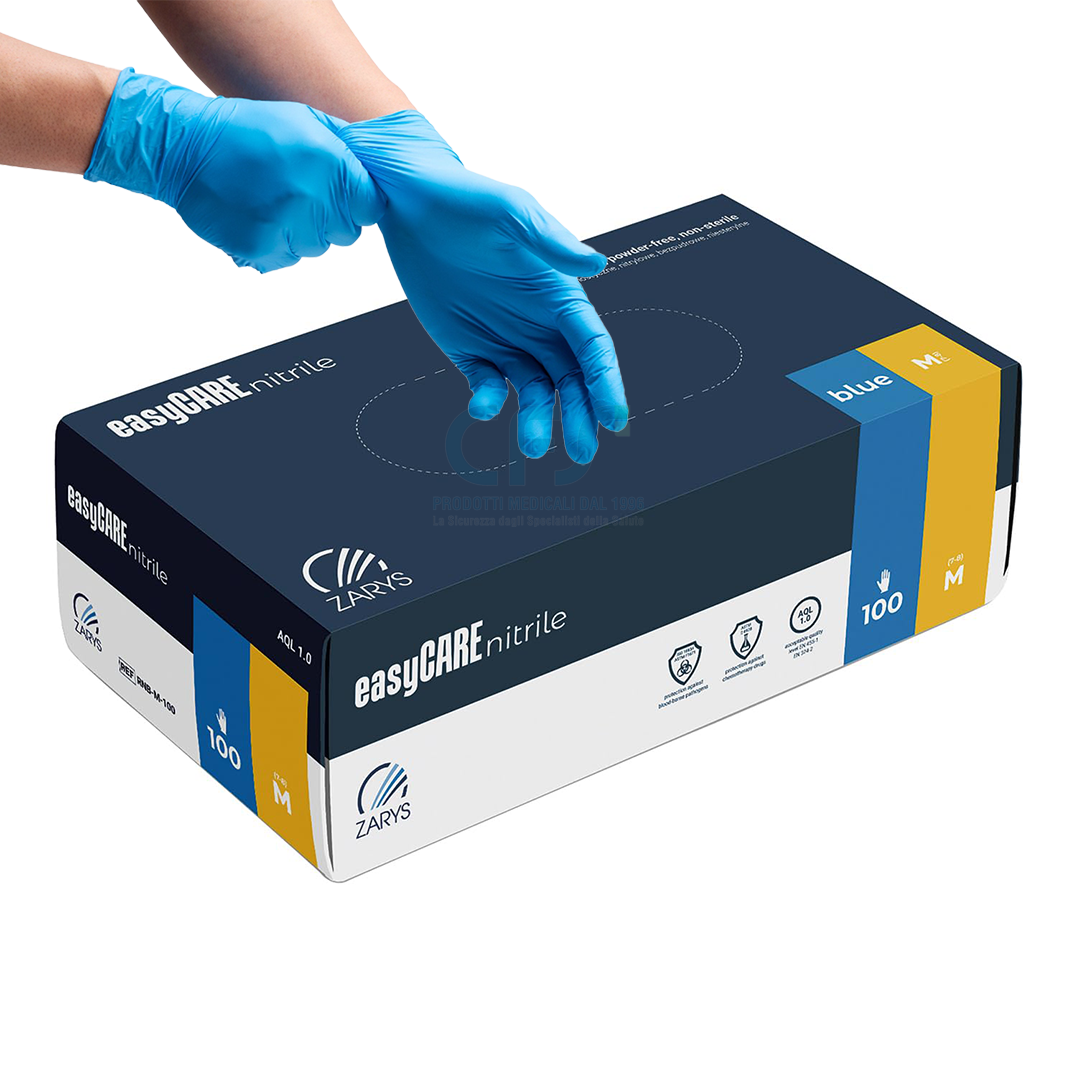 Guanti in nitrile senza polvere EASYCARE (conf. 100 pz.)
