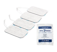 Elettrodo pregellato GLOBUS Myotrode Platinum con cavetto - 50 x 90 mm (4 pz.)