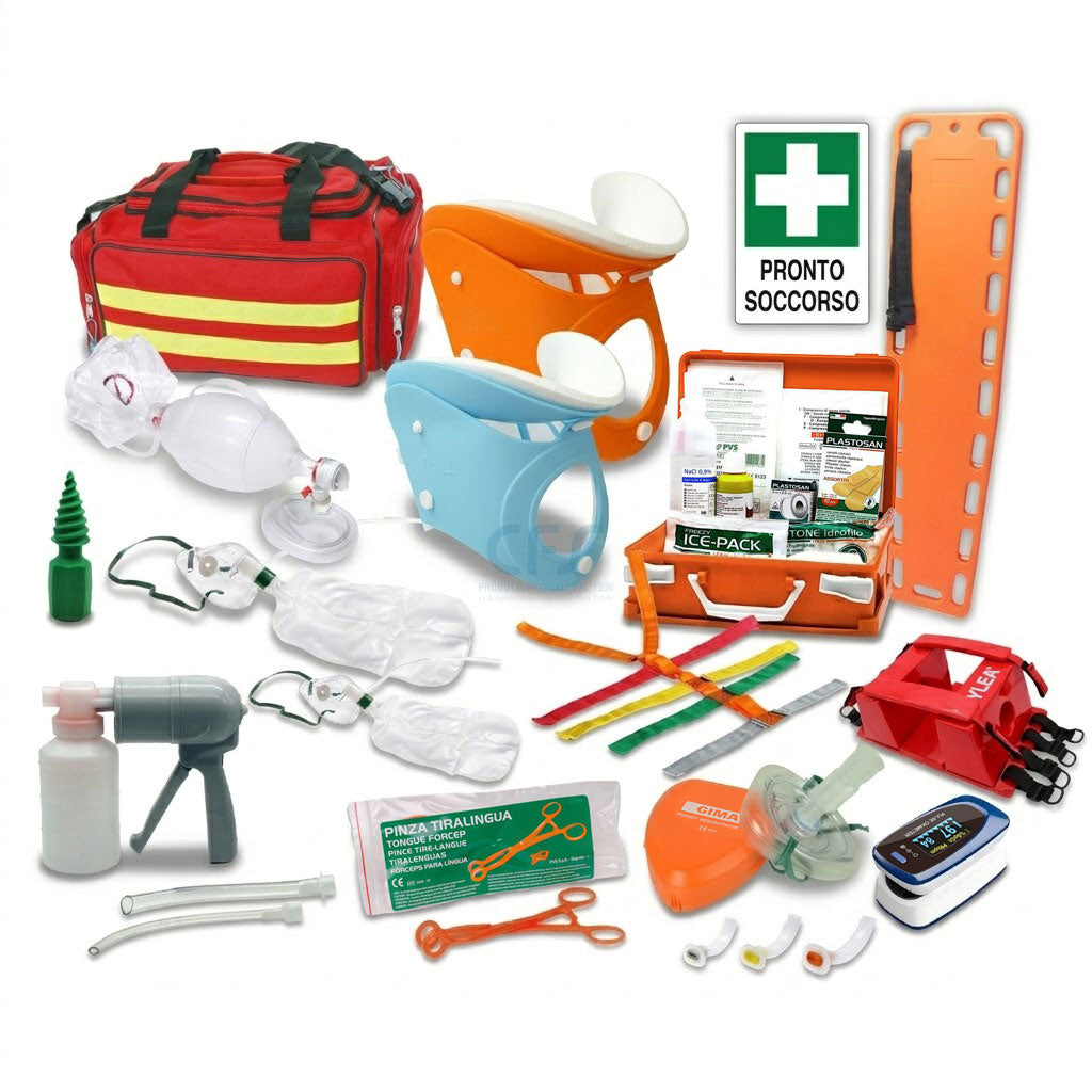 Kit Soccorso Balneari SICILIA 1-3 Dip. - Plus con Tavola spinale