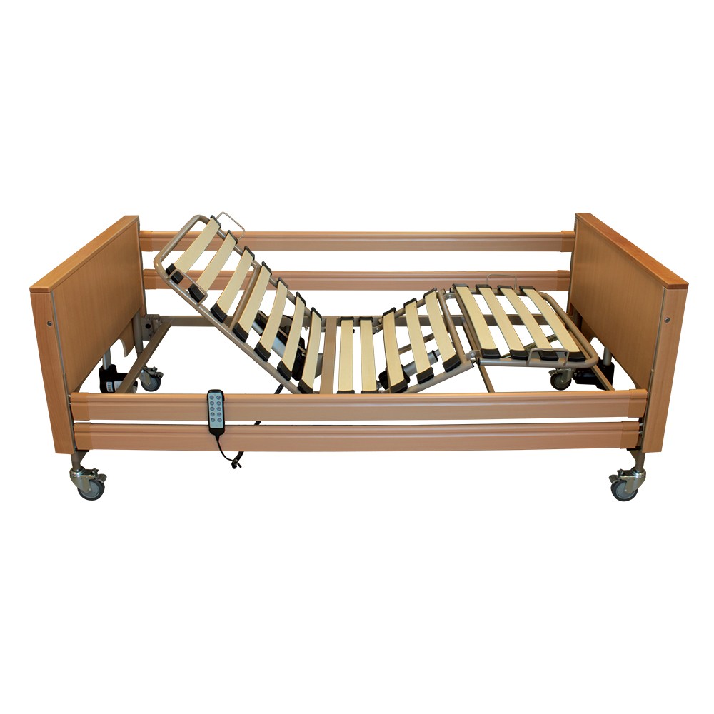 Letto da degenza elettrico LT-10N - Elevabile in altezza + Asta sollevamalati