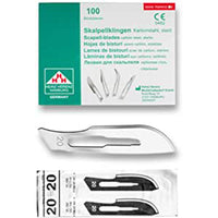 Lame bisturi monouso sterili Heinz Herenz Carbon Steel n.20 (conf. 100 pz.)