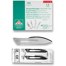 Lame bisturi monouso sterili Heinz Herenz Carbon Steel n.23 (conf. 100 pz.)