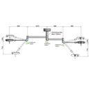 Lampada Scialitica PENTALED 30E da soffitto doppia