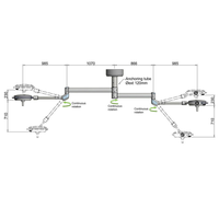 Lampada Scialitica PENTALED 30E da soffitto doppia