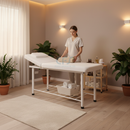 Lettino ad altezza fissa 812 BASIC - Larghezza 70 cm - Bianco